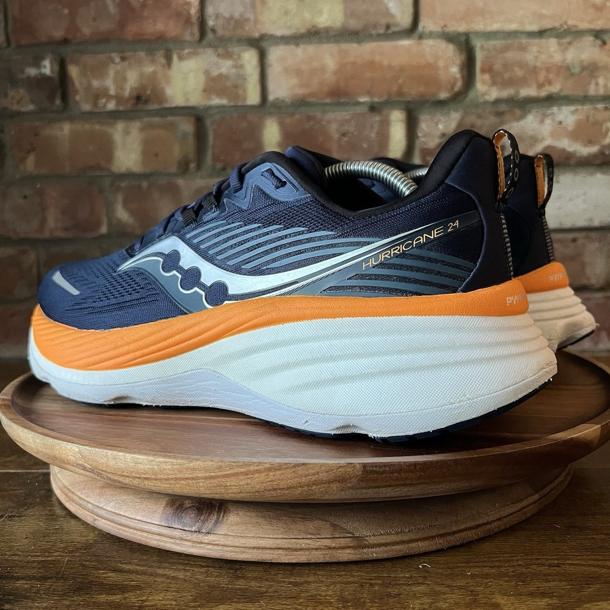 Saucony Hurricane 24 Max Cushion Stability Mens 11.5 Navy Running Shoes Sneakers