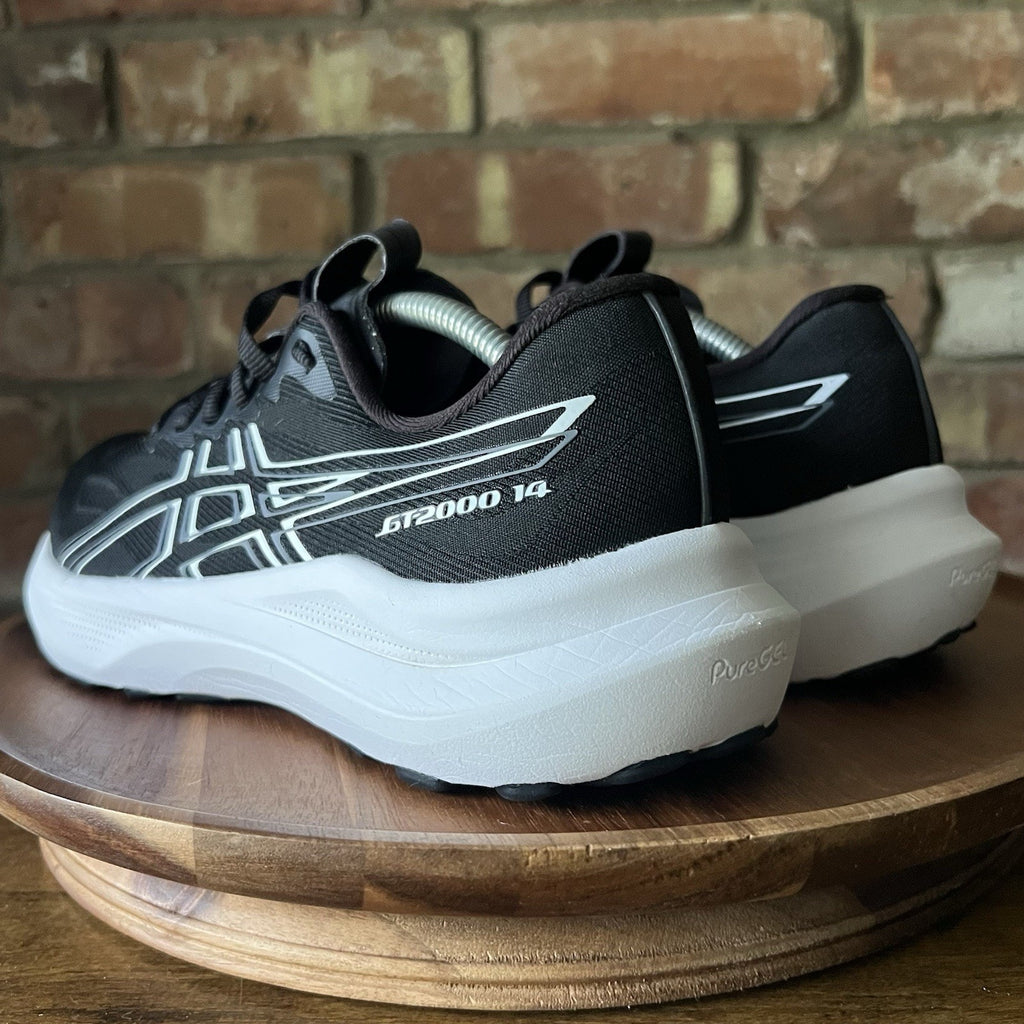 Asics GT-2000 14 Stability Womens 9 Wide Black White Running Shoes Sneakers