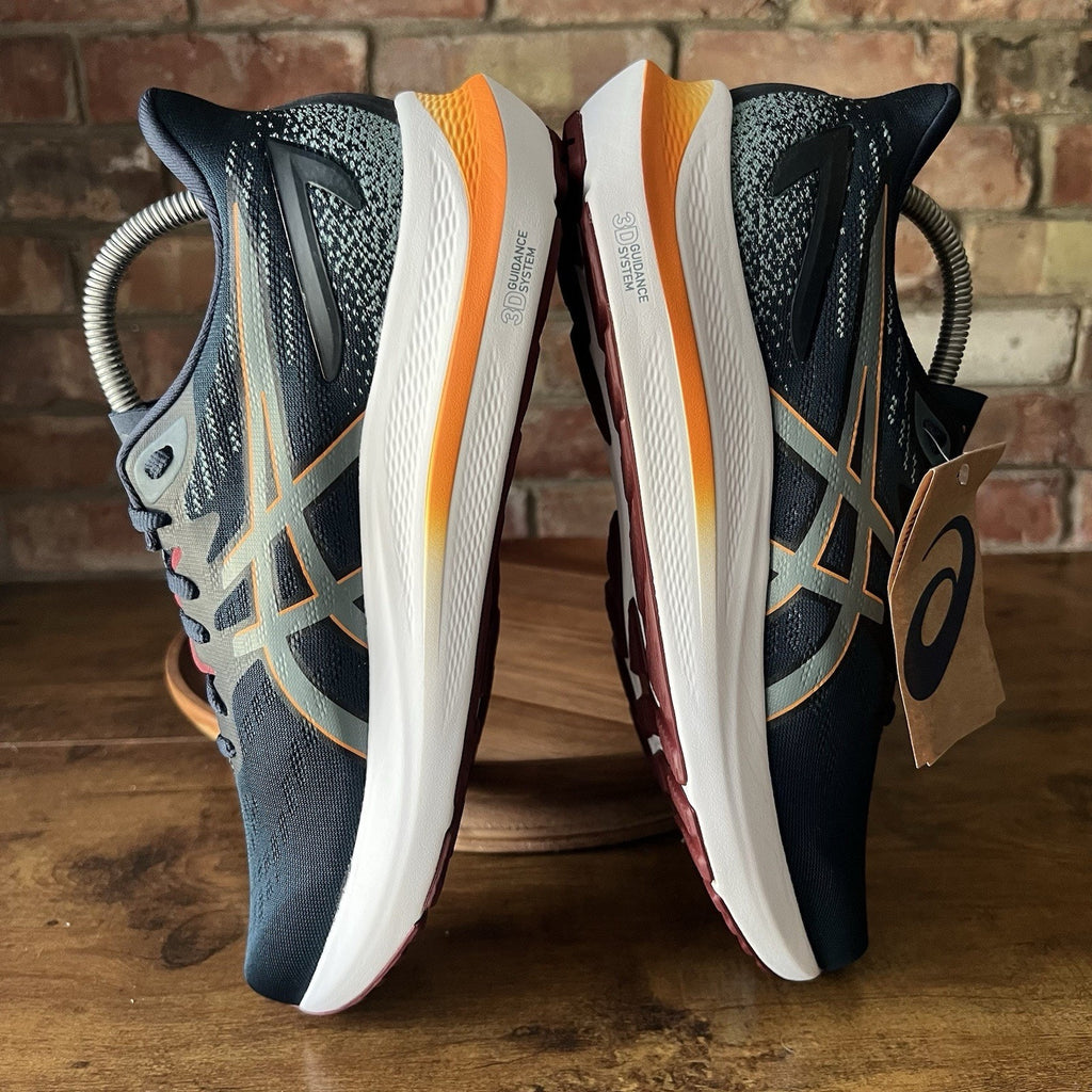 ASICS GT-2000 12 Stability Men's 8 Blue Orange Athletic Running Shoes Sneakers