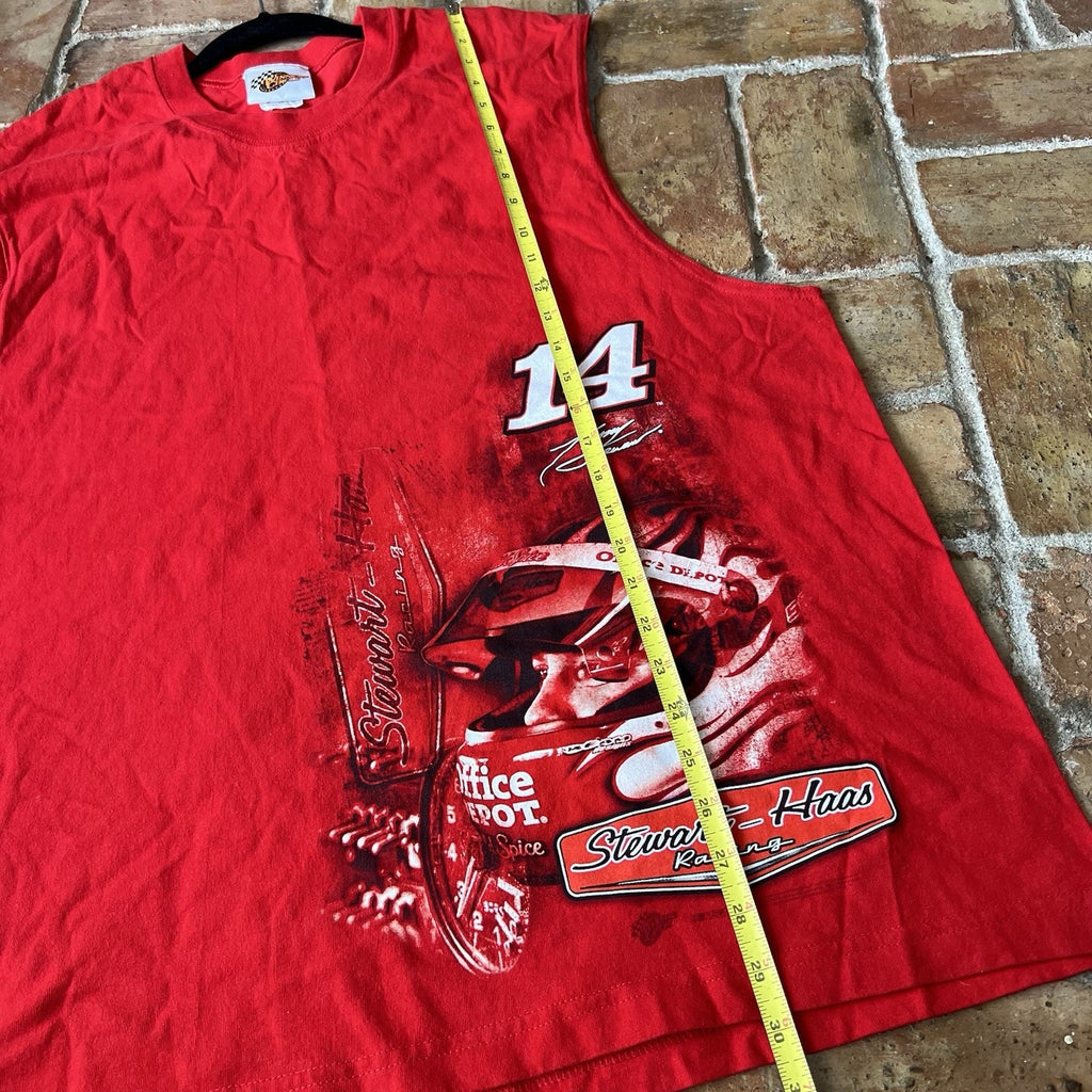 NASCAR. Vintage Tony Stewart Winners Circle Tank Top Red Shirt 2XL
