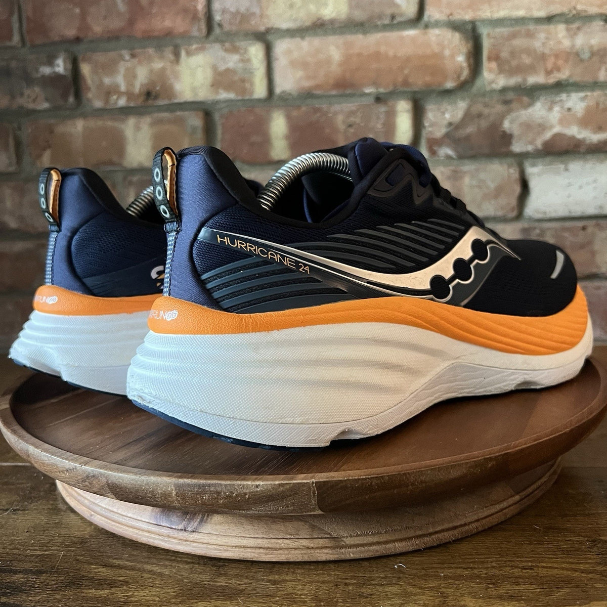 Saucony Hurricane 24 Max Cushion Stability Mens 11.5 Navy Running Shoes Sneakers