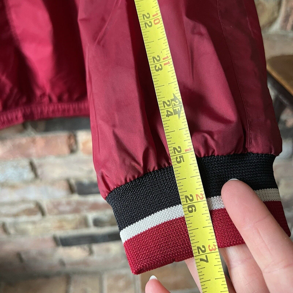 Vintage 90's Nike Windbreaker Jacket 1990s Women's XL Red Center Swoosh