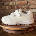 Brooks Addiction Walker 2 White Leather Sneakers Shoes Women’s 7.5 Wide 2E