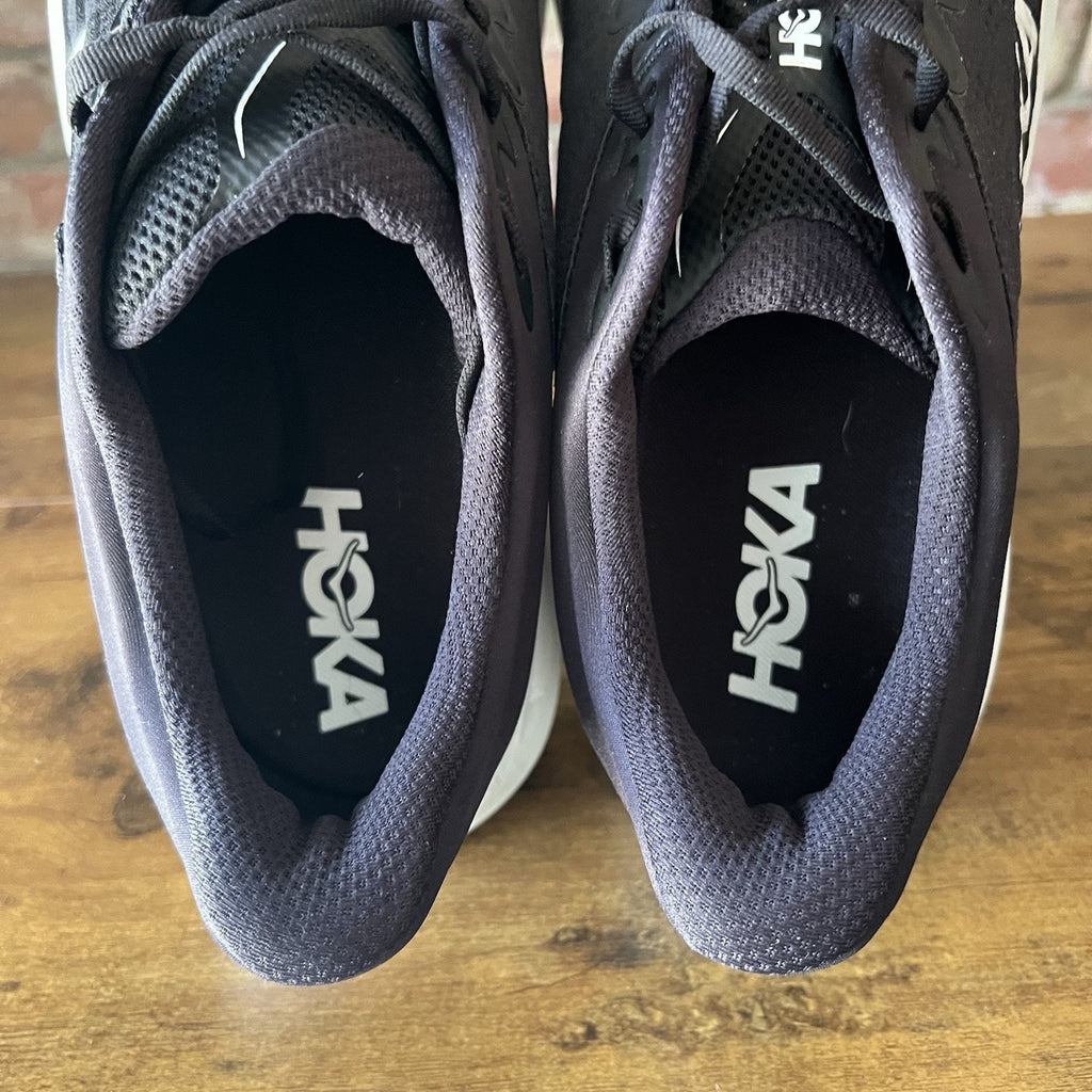 Hoka Bondi 9 Wide Men's 14 2E Black White Max Cushion Running Shoes Sneakers