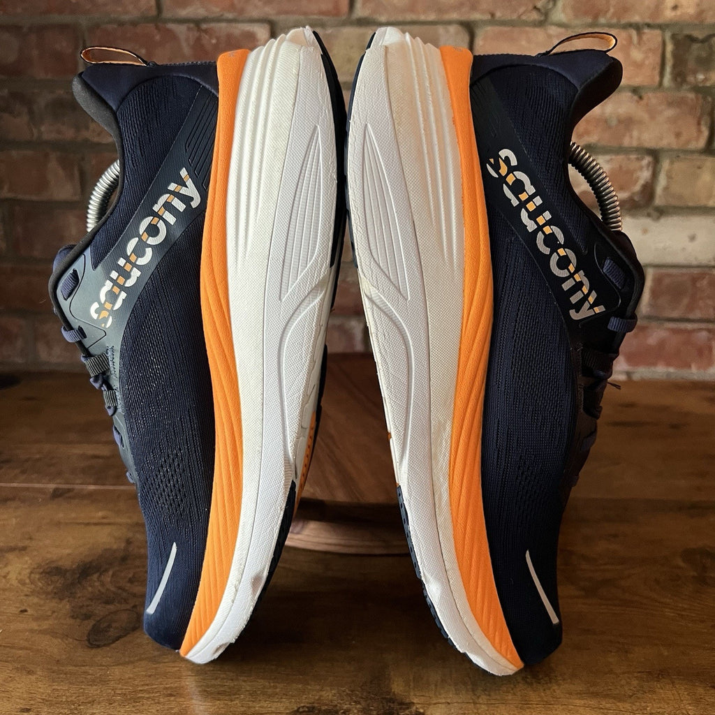 Saucony Hurricane 24 Max Cushion Stability Mens 11.5 Navy Running Shoes Sneakers