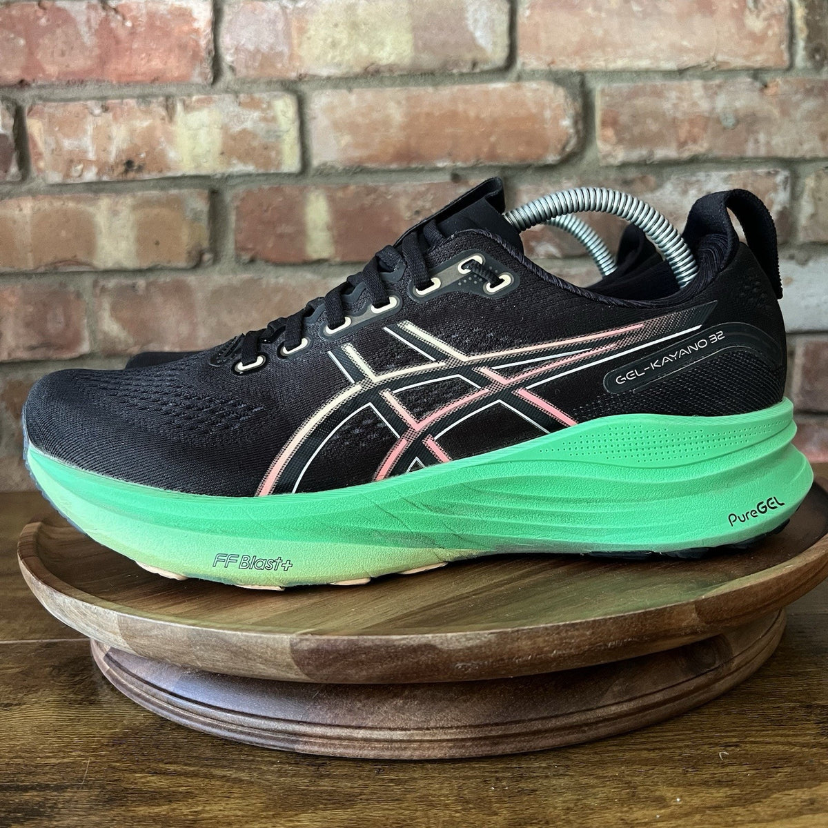 ASICS GEL-Kayano 32 Stability FF Blast Cushion Green Running Shoes Men's 9