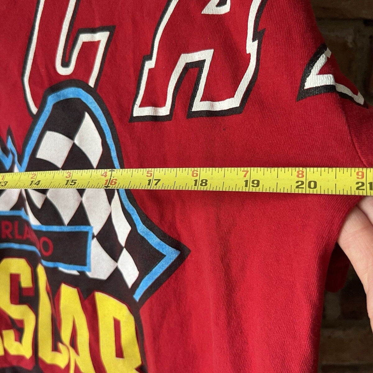 Vintage NASCAR Café Orlando "Life's a Race" Red Shirt - Men's M