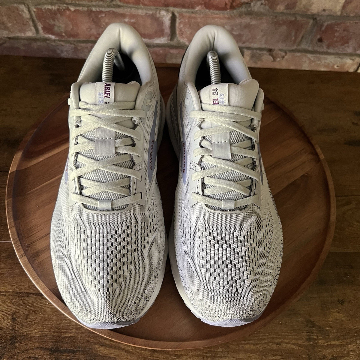 Brooks Ariel GTS 24 Suppotive Women's 11 Gray Purple Running Walk Shoes Sneakers