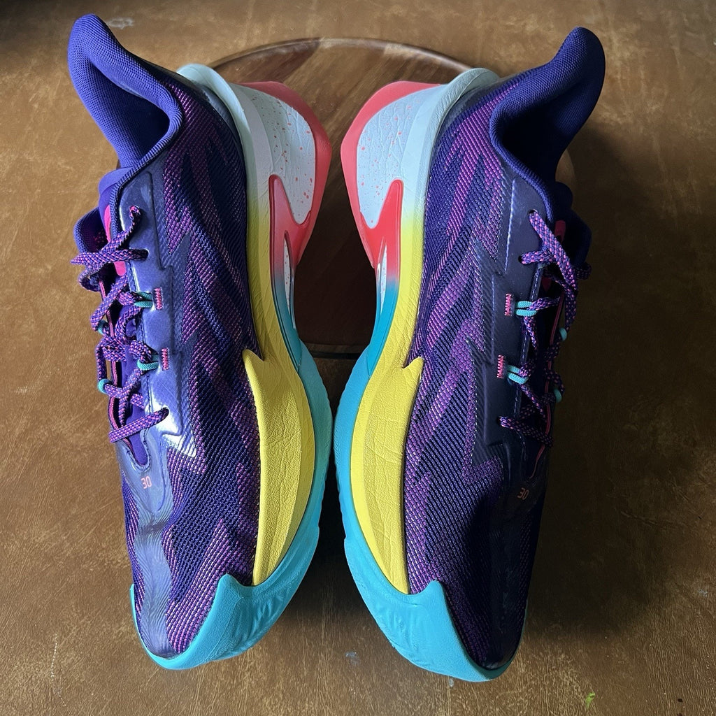 Under Armour Curry Series 7 Purple Blue Yellow Mens 15 Basketball Shoes Sneakers