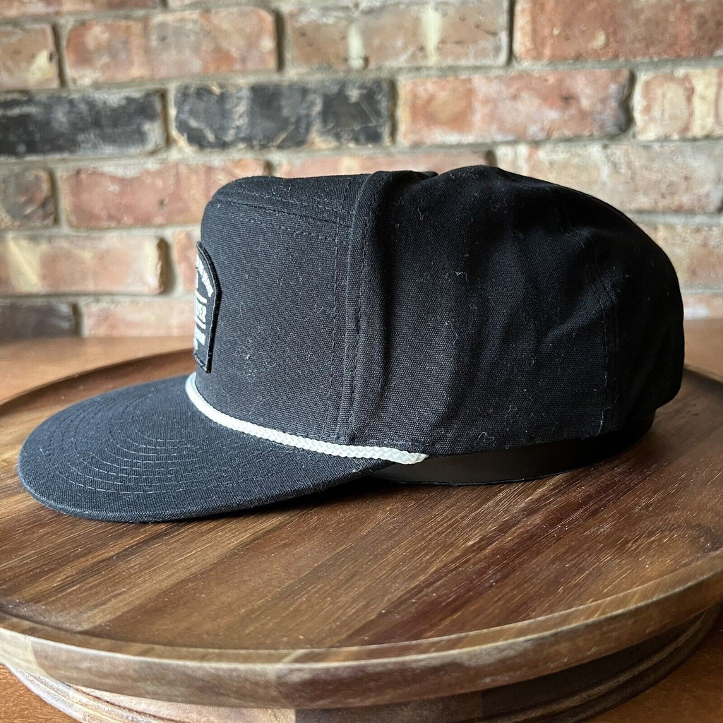 The Mountain And The Wave Quicksilver Flatbill Black White Rope Hat