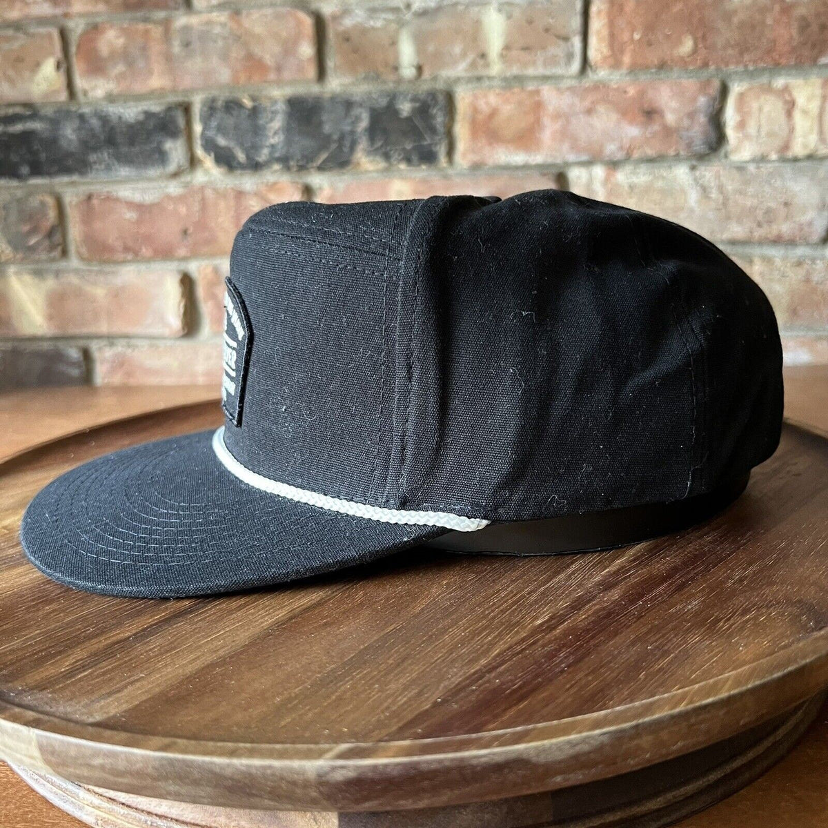 The Mountain And The Wave Quicksilver Flatbill Black White Rope Hat