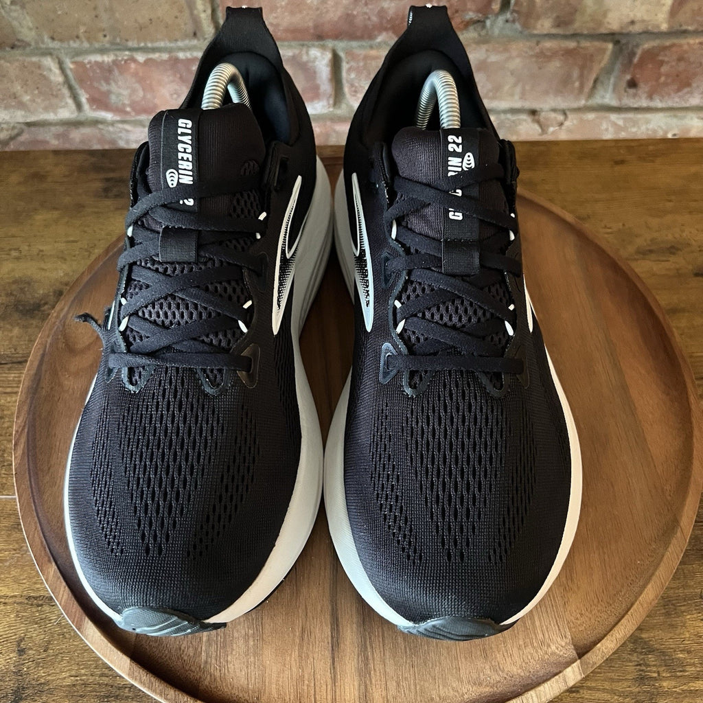 Brooks Glycerin 22 Women's 11 Black White Plush Cushioned Running Shoes Sneakers