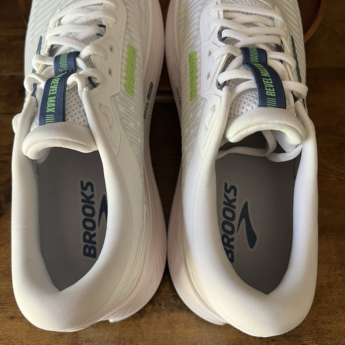 Brooks Revel Max Men's 13 Balance Cushion Blue White Running Shoes Sneakers
