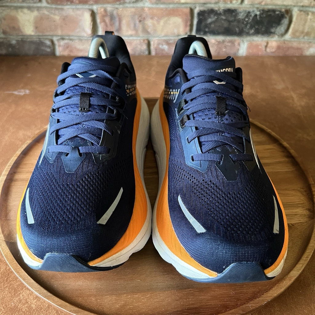 Saucony Hurricane 24 Max Cushion Stability Men's 9.5 Navy Running Shoes Sneakers