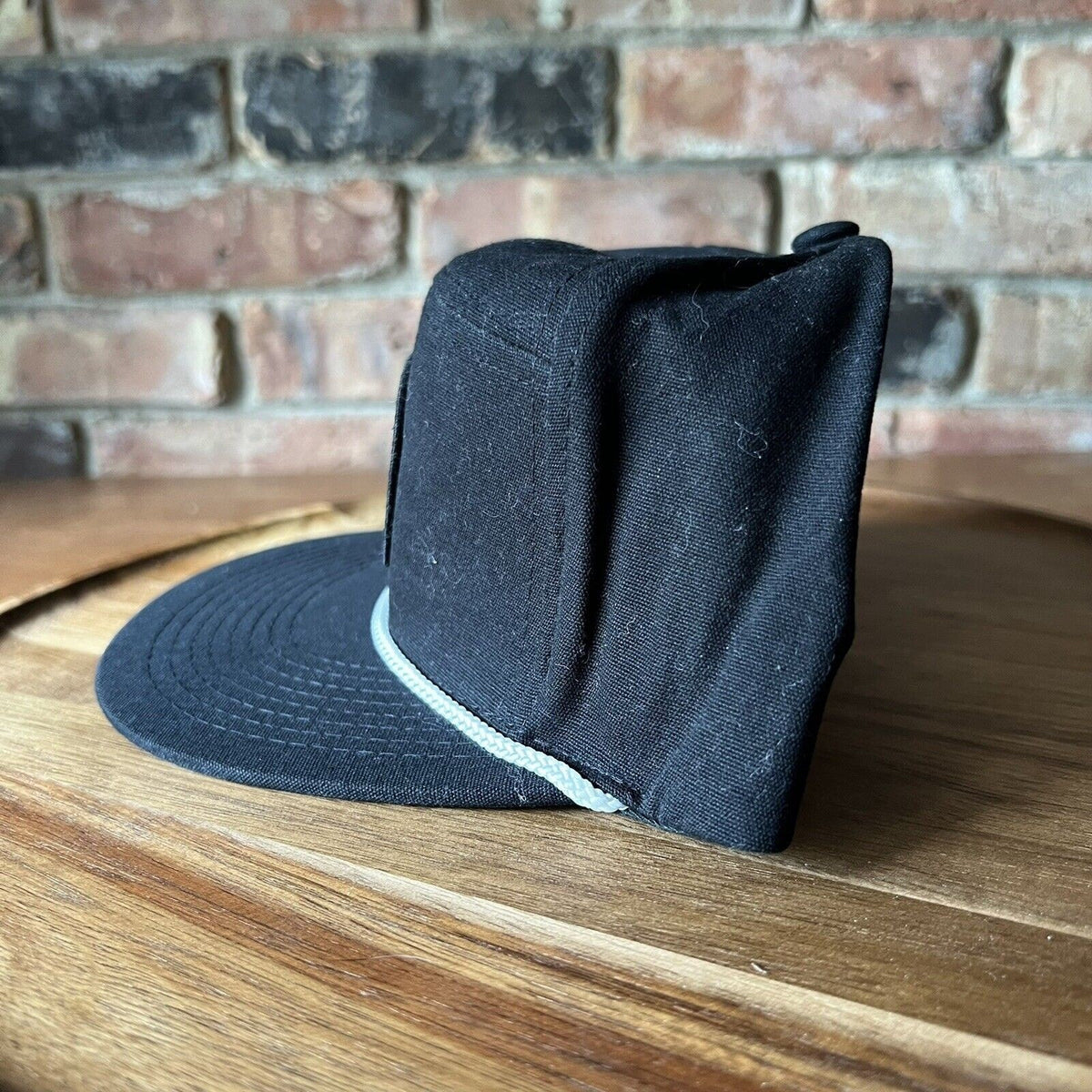 The Mountain And The Wave Quicksilver Flatbill Black White Rope Hat